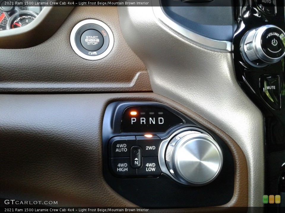 Light Frost Beige/Mountain Brown Interior Transmission for the 2021 Ram 1500 Laramie Crew Cab 4x4 #139978798