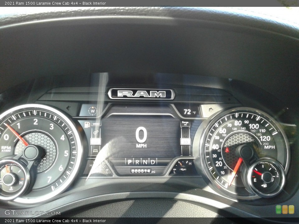 Black Interior Gauges for the 2021 Ram 1500 Laramie Crew Cab 4x4 #139980412