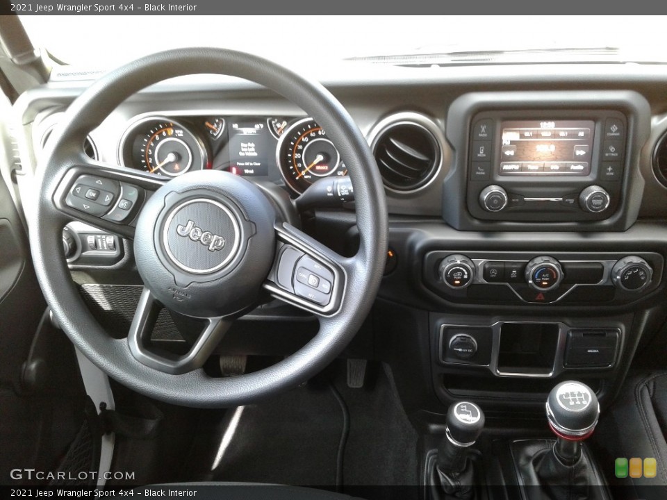 Black Interior Dashboard for the 2021 Jeep Wrangler Sport 4x4 #139981636