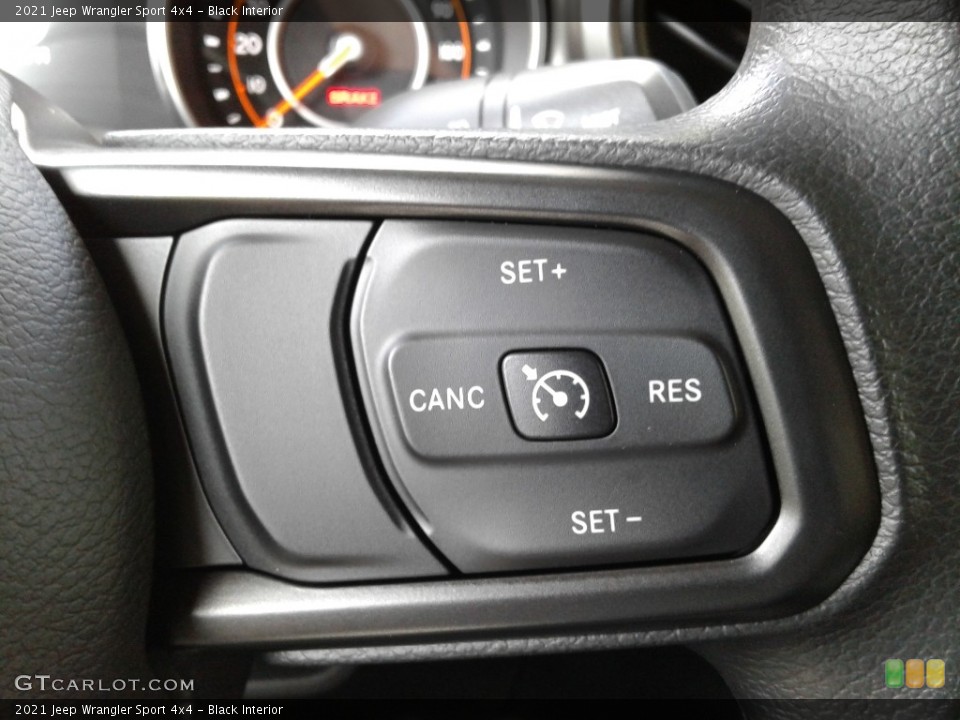 Black Interior Steering Wheel for the 2021 Jeep Wrangler Sport 4x4 #139981669
