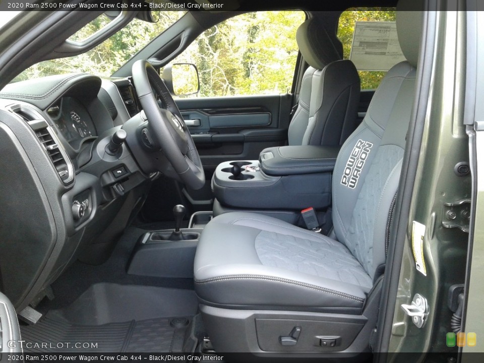 Black/Diesel Gray Interior Photo for the 2020 Ram 2500 Power Wagon Crew Cab 4x4 #139982068