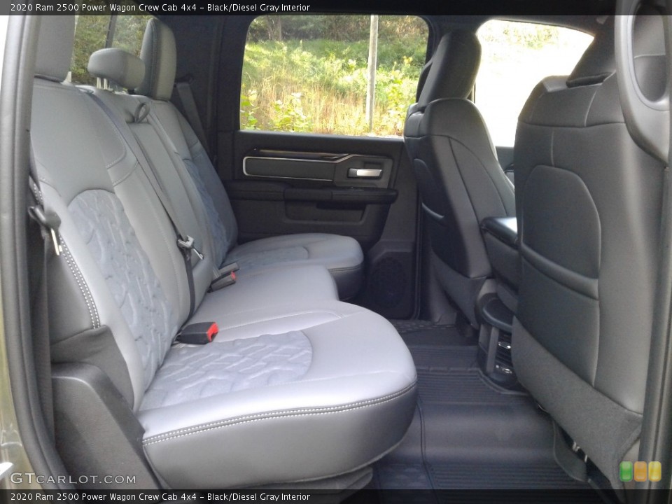 Black/Diesel Gray Interior Rear Seat for the 2020 Ram 2500 Power Wagon Crew Cab 4x4 #139982155