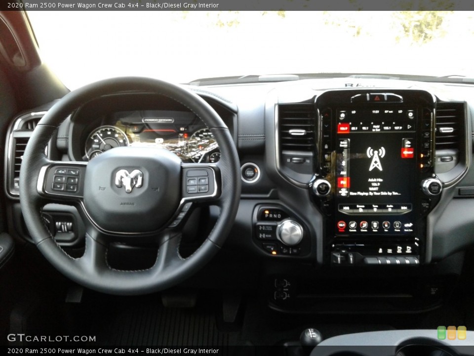 Black/Diesel Gray Interior Dashboard for the 2020 Ram 2500 Power Wagon Crew Cab 4x4 #139982212