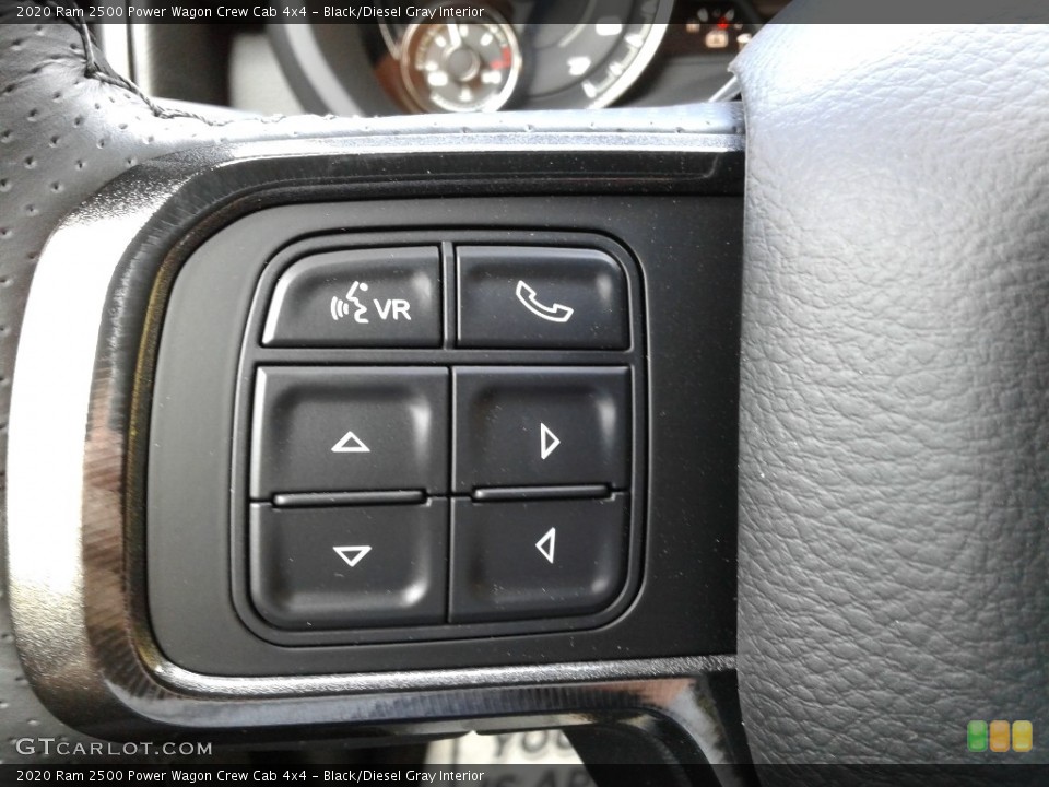 Black/Diesel Gray Interior Steering Wheel for the 2020 Ram 2500 Power Wagon Crew Cab 4x4 #139982227