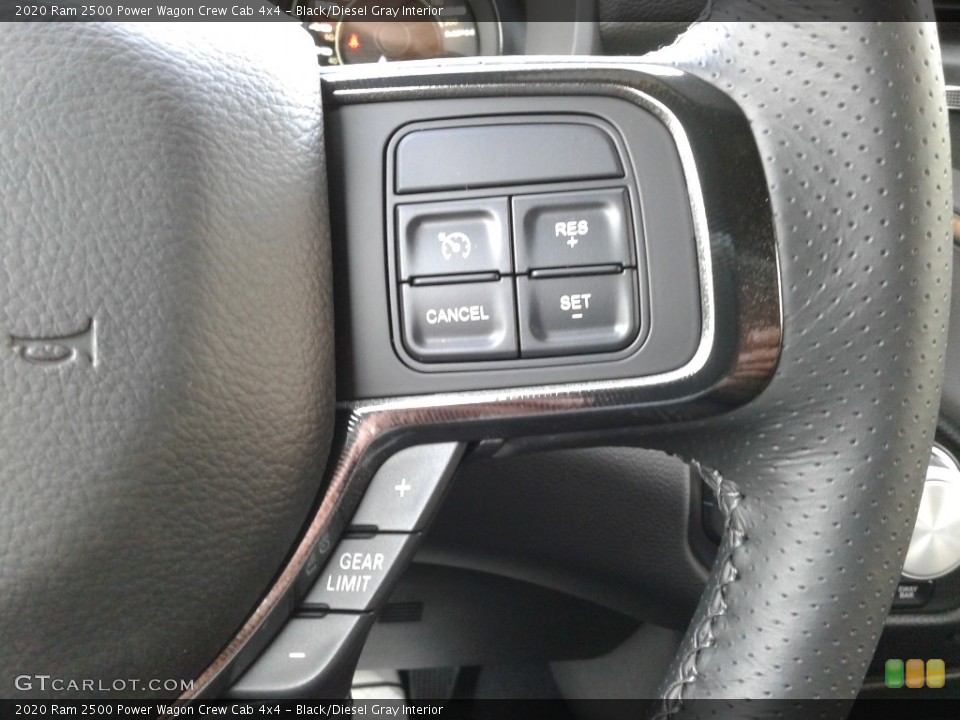 Black/Diesel Gray Interior Steering Wheel for the 2020 Ram 2500 Power Wagon Crew Cab 4x4 #139982251