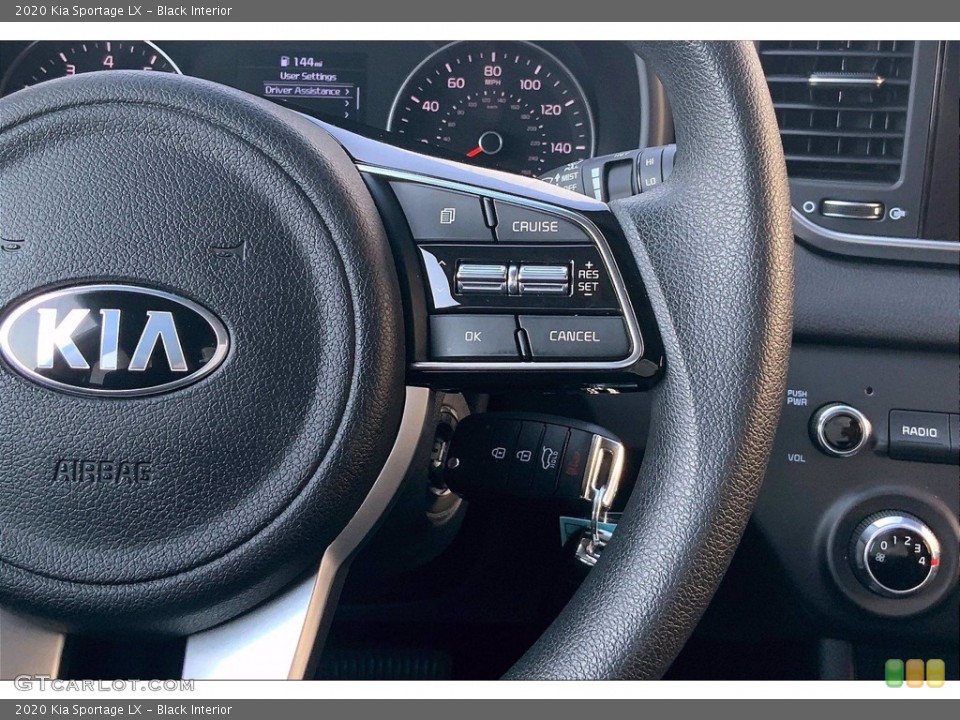 Black Interior Steering Wheel for the 2020 Kia Sportage LX #139982341