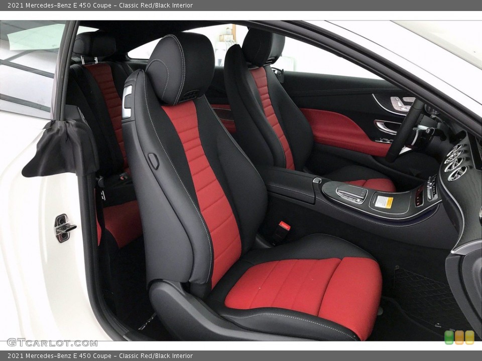 Classic Red/Black Interior Photo for the 2021 Mercedes-Benz E 450 Coupe #139988884