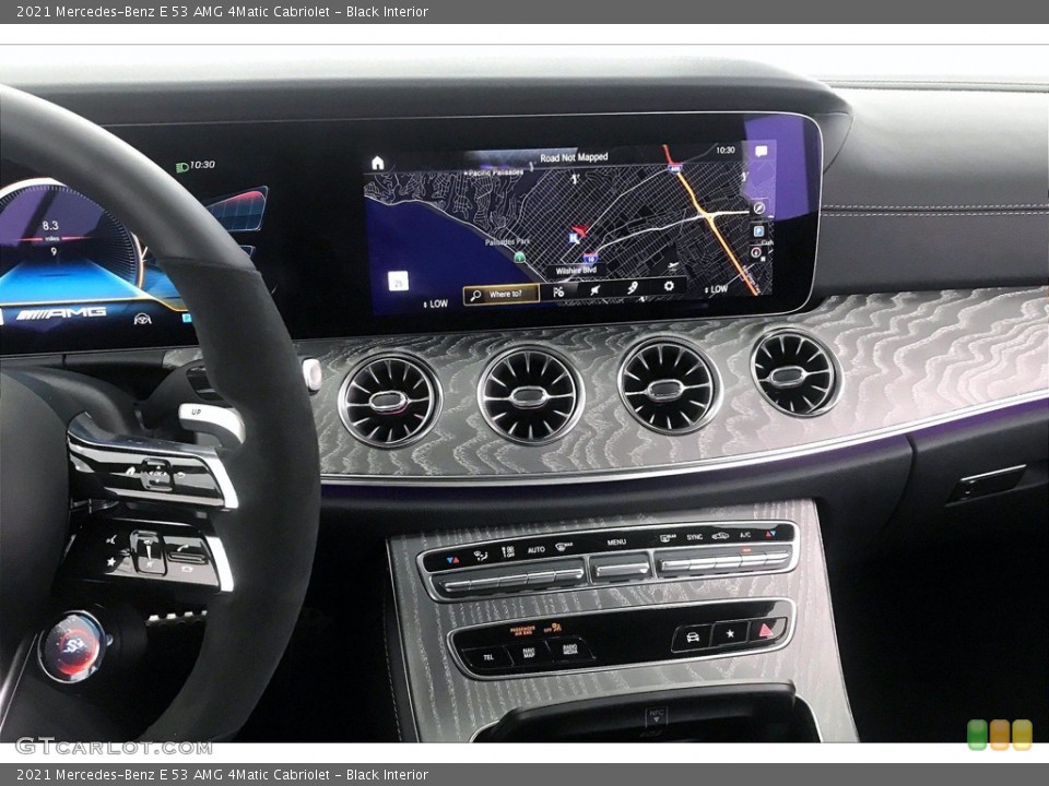 Black Interior Navigation for the 2021 Mercedes-Benz E 53 AMG 4Matic Cabriolet #139989007