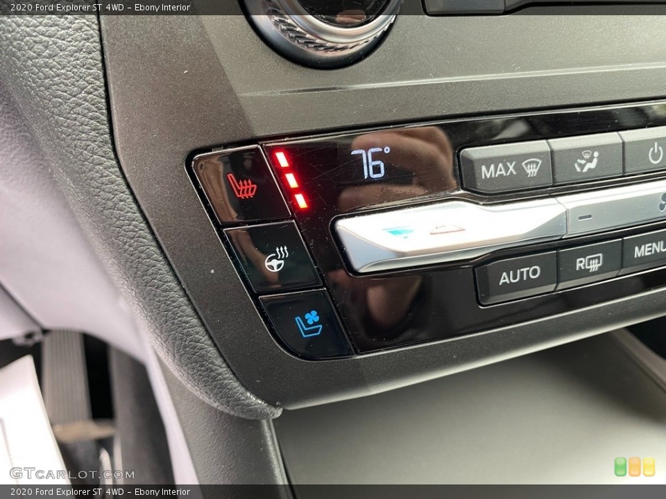 Ebony Interior Controls for the 2020 Ford Explorer ST 4WD #139989157