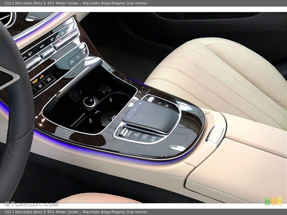 Macchiato Beige/Magma Gray Interior Controls for the 2021 Mercedes-Benz E 450 4Matic Sedan #139989160