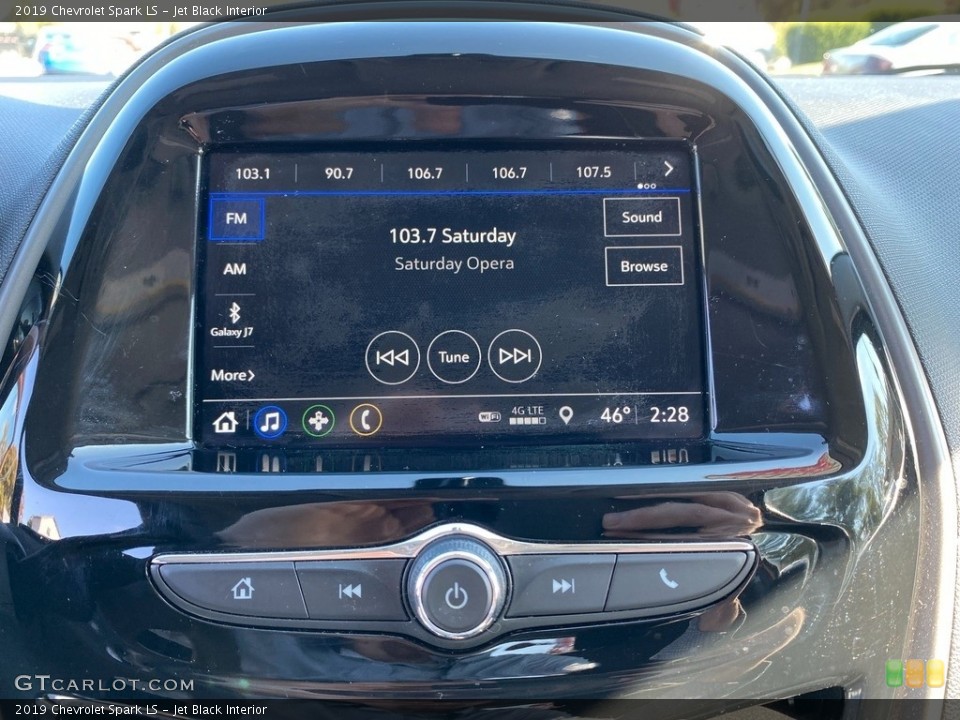 Jet Black Interior Controls for the 2019 Chevrolet Spark LS #139989307
