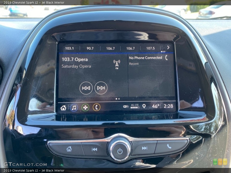 Jet Black Interior Controls for the 2019 Chevrolet Spark LS #139989313