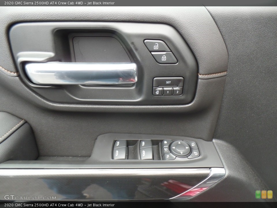 Jet Black Interior Controls for the 2020 GMC Sierra 2500HD AT4 Crew Cab 4WD #139990759