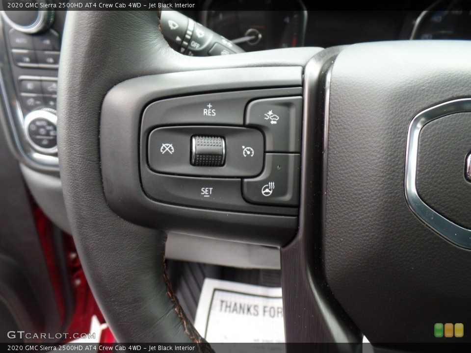 Jet Black Interior Steering Wheel for the 2020 GMC Sierra 2500HD AT4 Crew Cab 4WD #139990876
