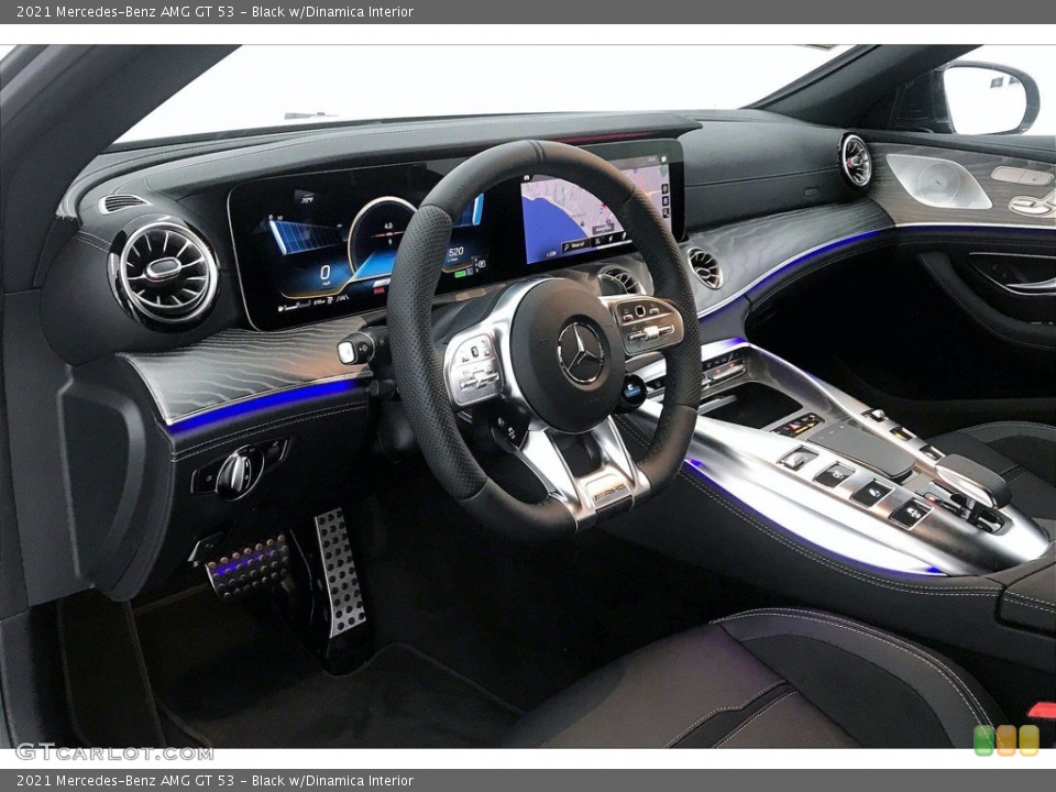 Black w/Dinamica Interior Photo for the 2021 Mercedes-Benz AMG GT 53 #139991005
