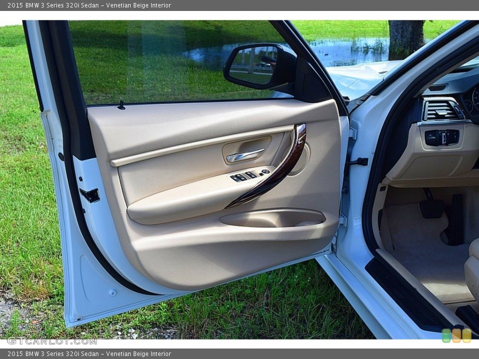 Venetian Beige Interior Door Panel for the 2015 BMW 3 Series 320i Sedan #139992152