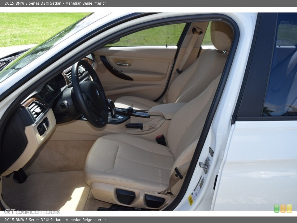 Venetian Beige Interior Front Seat for the 2015 BMW 3 Series 320i Sedan #139992173