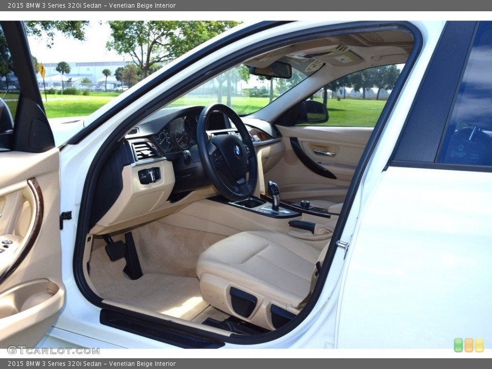Venetian Beige Interior Front Seat for the 2015 BMW 3 Series 320i Sedan #139992217
