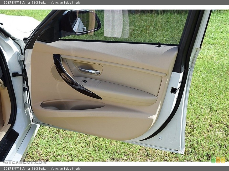 Venetian Beige Interior Door Panel for the 2015 BMW 3 Series 320i Sedan #139992305