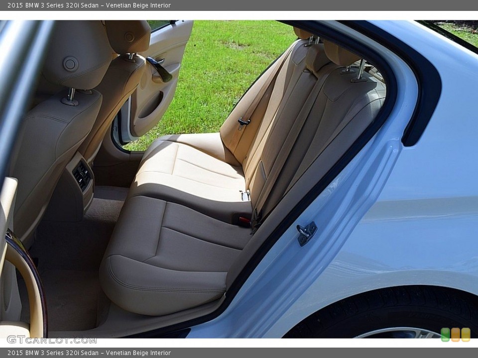 Venetian Beige Interior Rear Seat for the 2015 BMW 3 Series 320i Sedan #139992434