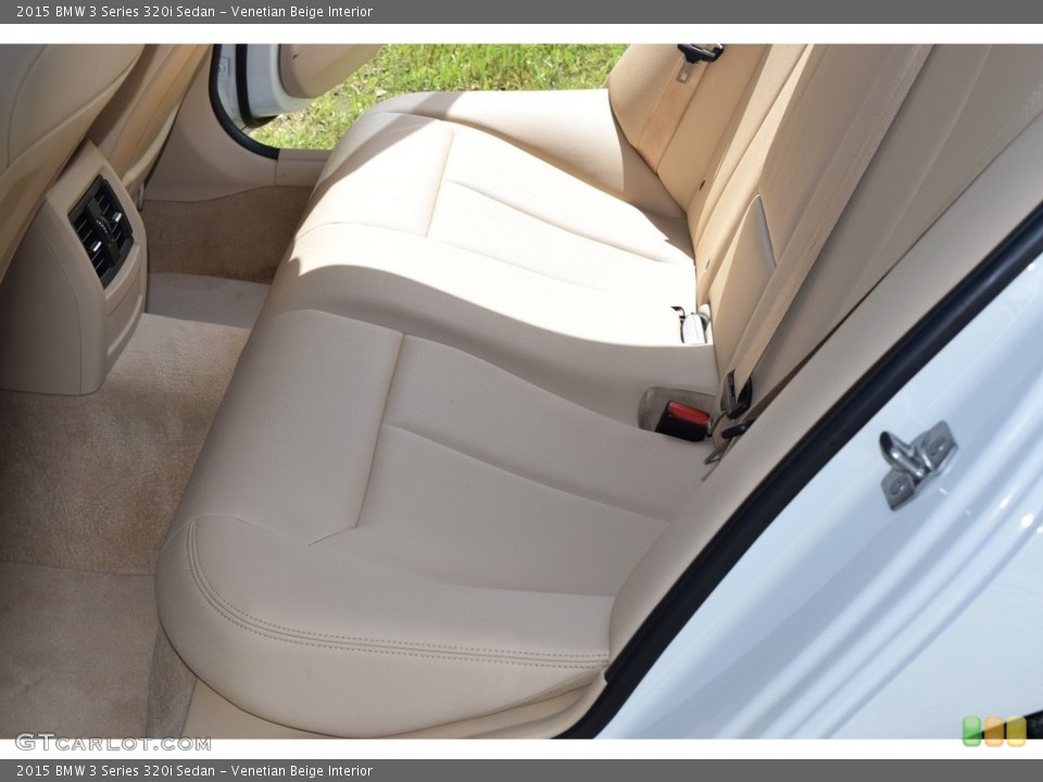 Venetian Beige Interior Rear Seat for the 2015 BMW 3 Series 320i Sedan #139992449