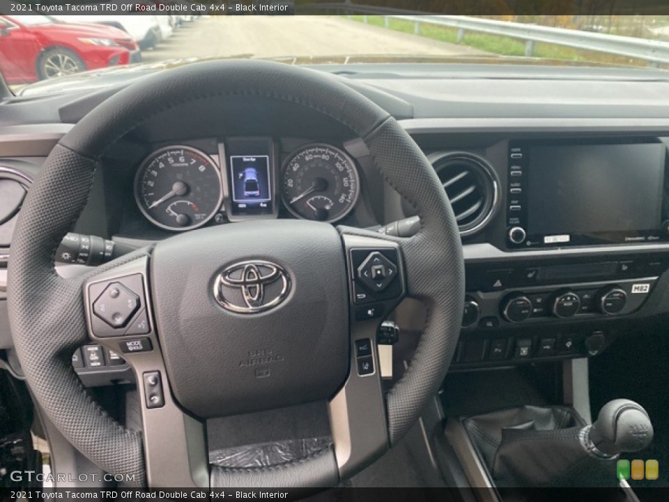 Black Interior Steering Wheel for the 2021 Toyota Tacoma TRD Off Road Double Cab 4x4 #139994023