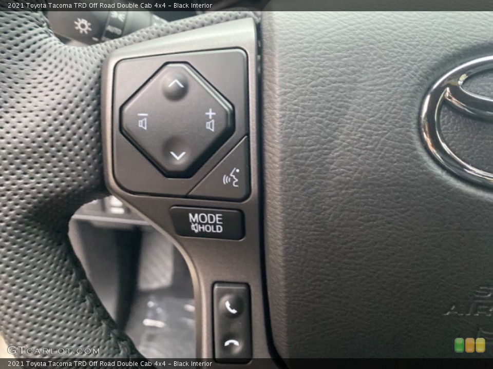 Black Interior Steering Wheel for the 2021 Toyota Tacoma TRD Off Road Double Cab 4x4 #139994132