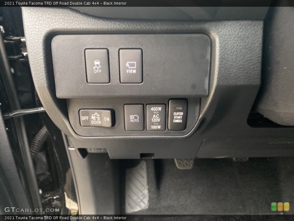 Black Interior Controls for the 2021 Toyota Tacoma TRD Off Road Double Cab 4x4 #139994222