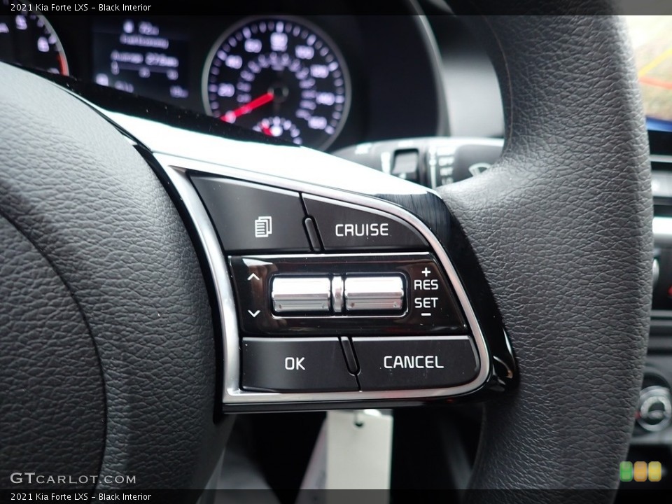 Black Interior Steering Wheel for the 2021 Kia Forte LXS #139995062