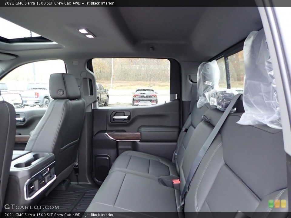 Jet Black Interior Rear Seat for the 2021 GMC Sierra 1500 SLT Crew Cab 4WD #139995386