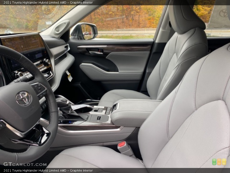 Graphite Interior Front Seat for the 2021 Toyota Highlander Hybrid Limited AWD #139996505