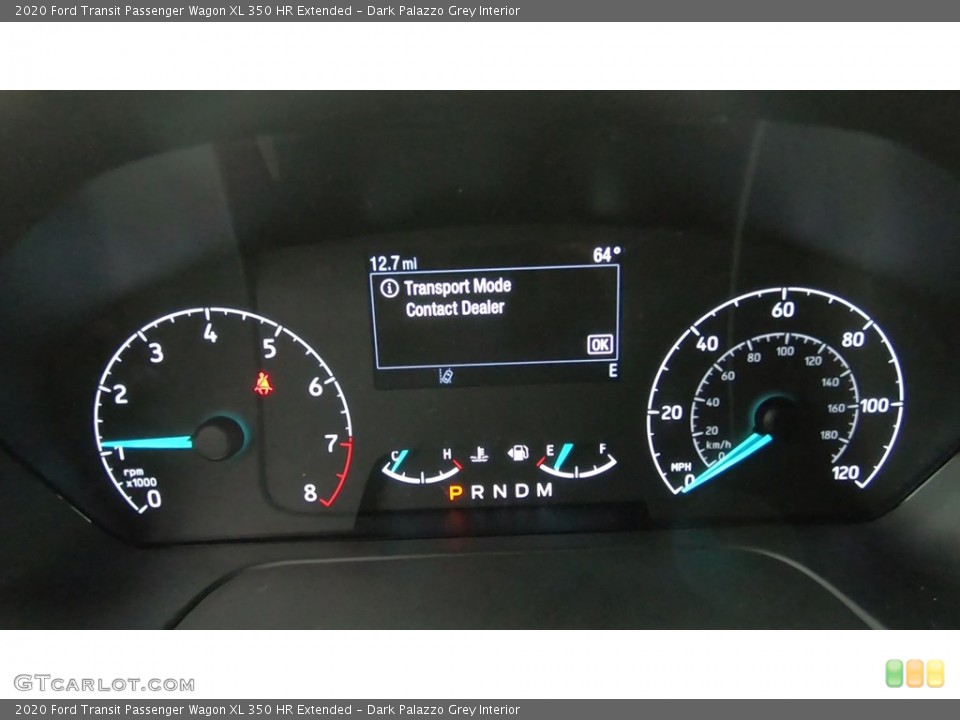 Dark Palazzo Grey Interior Gauges for the 2020 Ford Transit Passenger Wagon XL 350 HR Extended #139996799