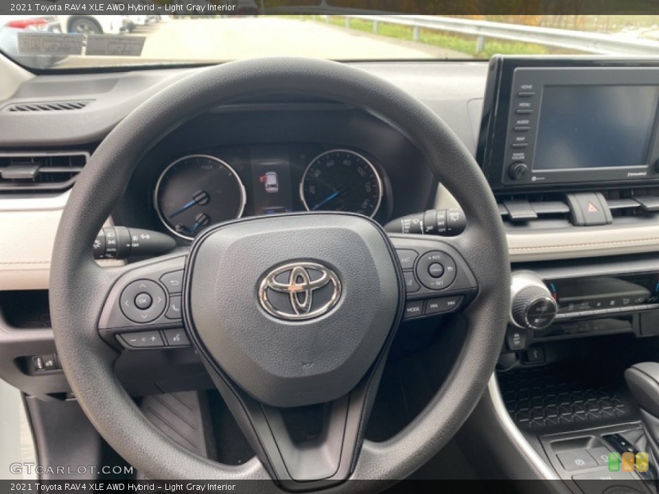 Light Gray Interior Steering Wheel for the 2021 Toyota RAV4 XLE AWD Hybrid #139997774