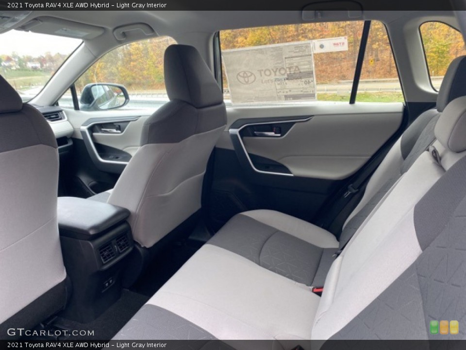 Light Gray Interior Rear Seat for the 2021 Toyota RAV4 XLE AWD Hybrid #139998129