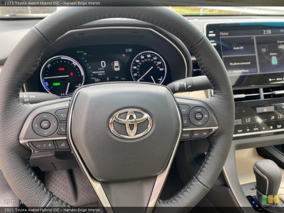 Harvest Beige Interior Steering Wheel for the 2021 Toyota Avalon Hybrid XSE #139998358