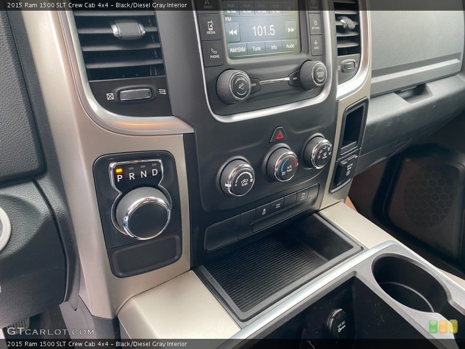 Black/Diesel Gray Interior Controls for the 2015 Ram 1500 SLT Crew Cab 4x4 #139998683
