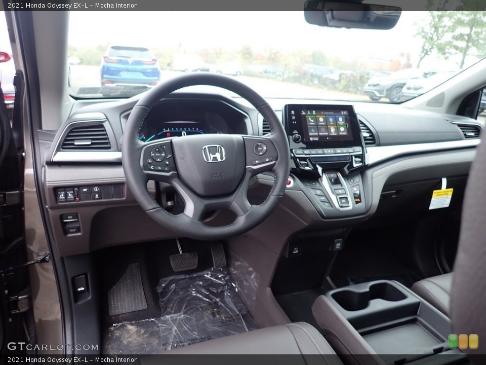 Mocha Interior Front Seat for the 2021 Honda Odyssey EX-L #139998875
