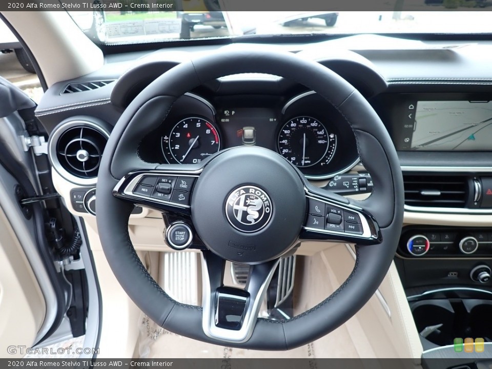 Crema Interior Steering Wheel for the 2020 Alfa Romeo Stelvio TI Lusso AWD #139999064