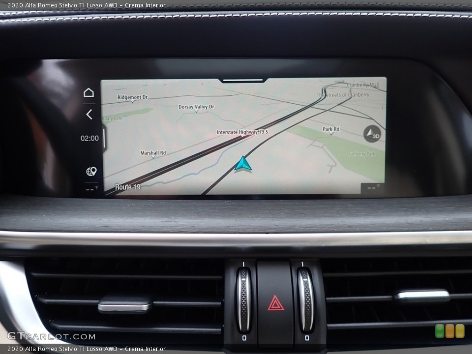 Crema Interior Navigation for the 2020 Alfa Romeo Stelvio TI Lusso AWD #139999085