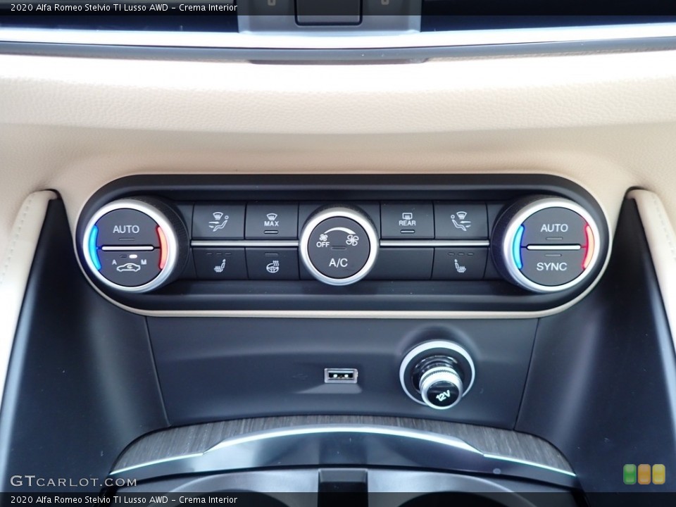 Crema Interior Controls for the 2020 Alfa Romeo Stelvio TI Lusso AWD #139999109
