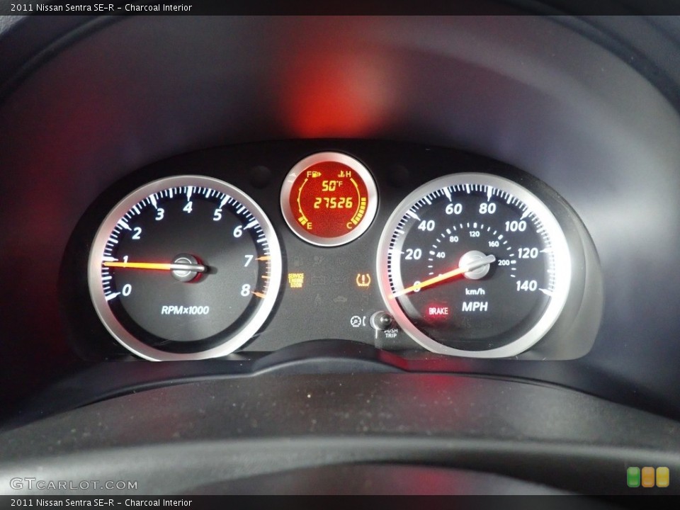 Charcoal Interior Gauges for the 2011 Nissan Sentra SE-R #139999280