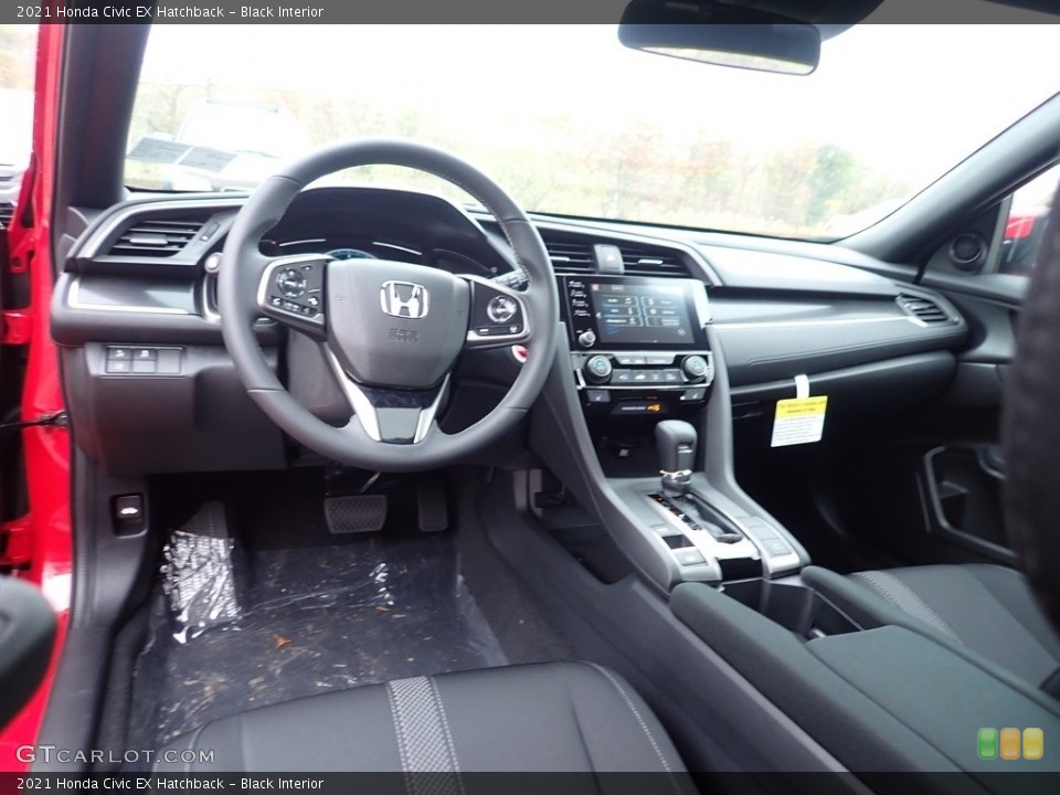 Black Interior Photo for the 2021 Honda Civic EX Hatchback #140000795