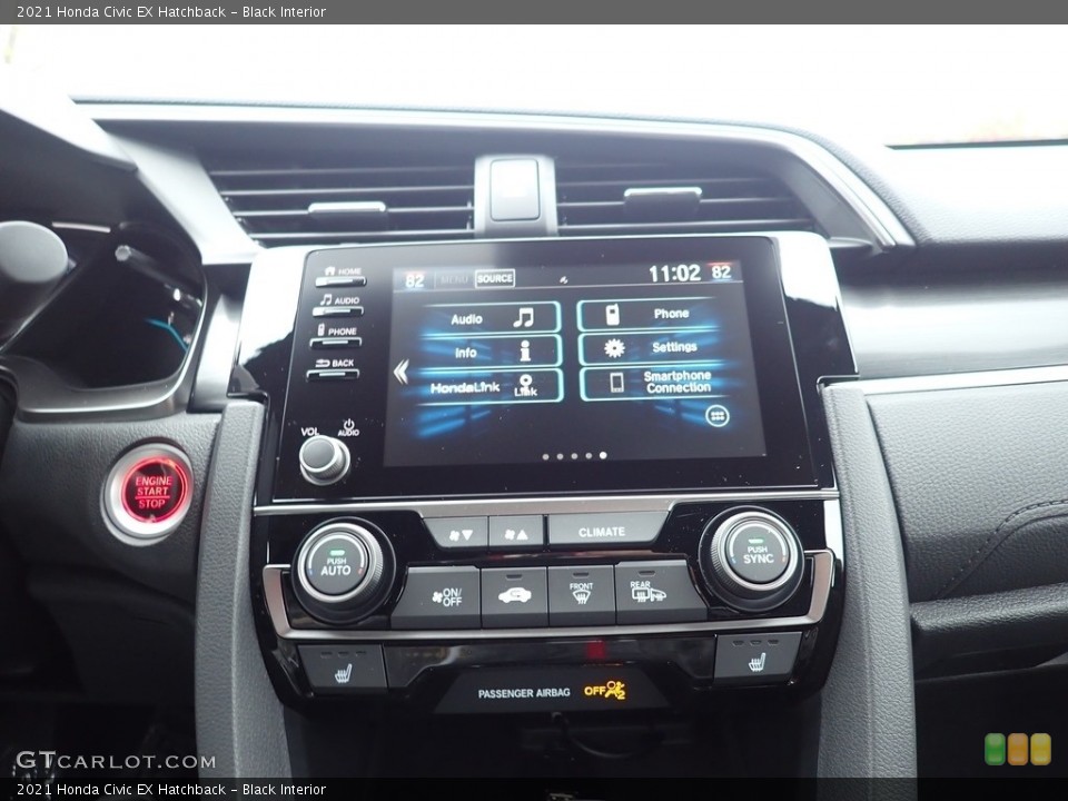 Black Interior Controls for the 2021 Honda Civic EX Hatchback #140000881