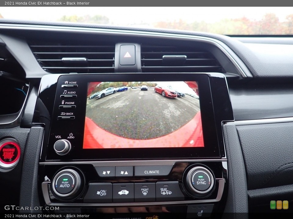 Black Interior Controls for the 2021 Honda Civic EX Hatchback #140000906