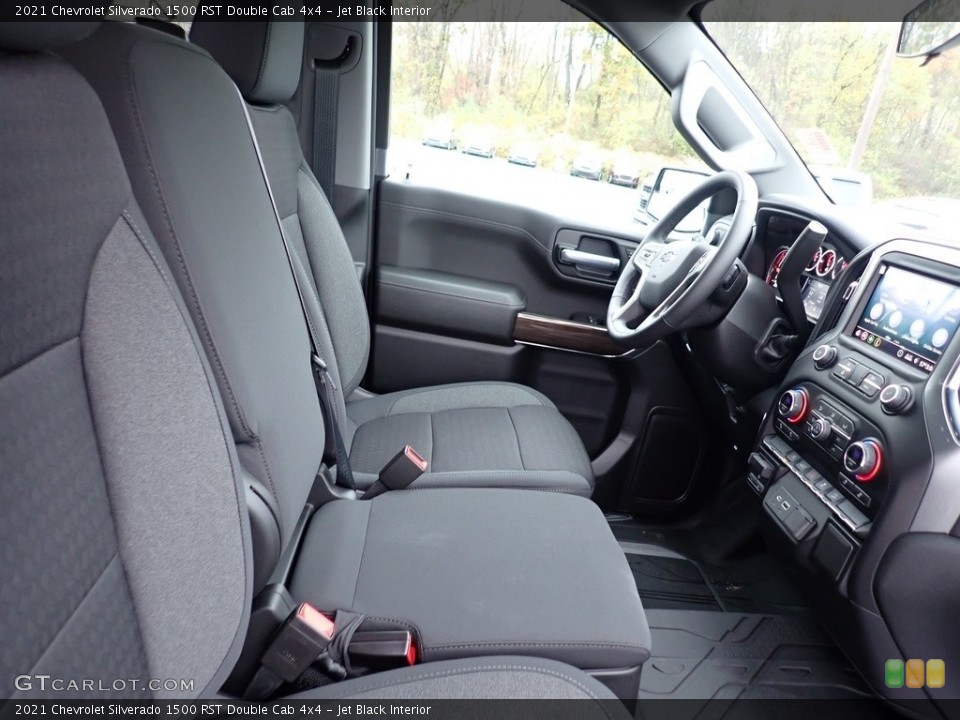 Jet Black Interior Photo for the 2021 Chevrolet Silverado 1500 RST Double Cab 4x4 #140001086
