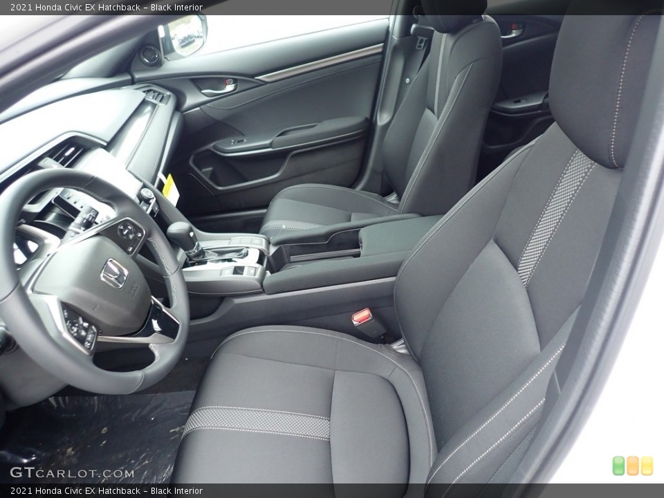 Black Interior Front Seat for the 2021 Honda Civic EX Hatchback #140001096
