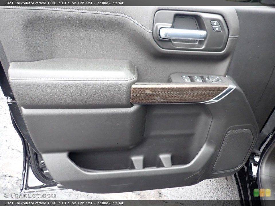 Jet Black Interior Door Panel for the 2021 Chevrolet Silverado 1500 RST Double Cab 4x4 #140001188