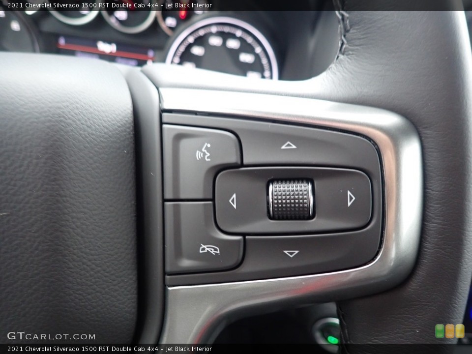 Jet Black Interior Steering Wheel for the 2021 Chevrolet Silverado 1500 RST Double Cab 4x4 #140001263