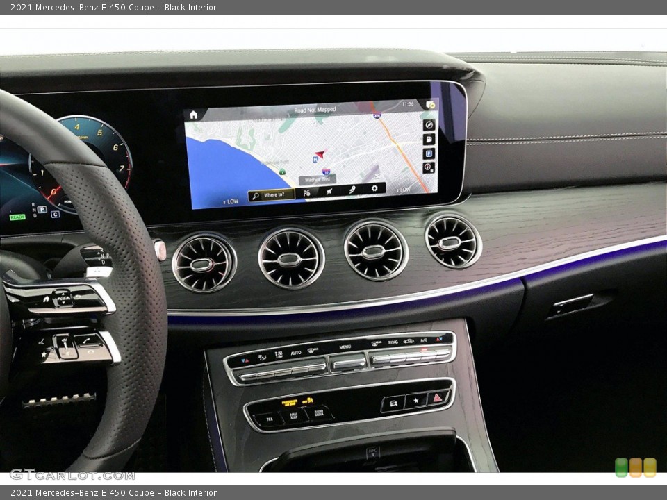 Black Interior Controls for the 2021 Mercedes-Benz E 450 Coupe #140001287