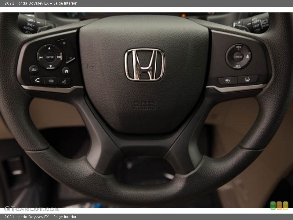 Beige Interior Steering Wheel for the 2021 Honda Odyssey EX #140002565